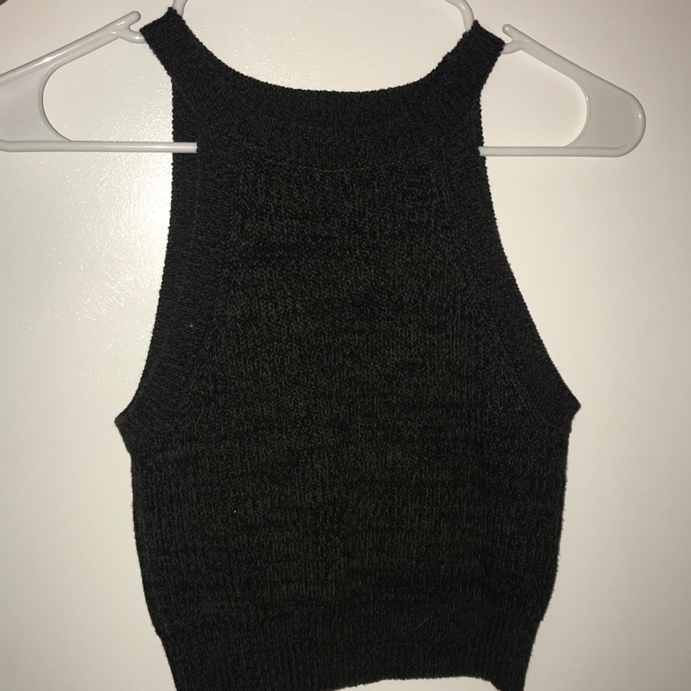 Knit Halter Crop Top💚